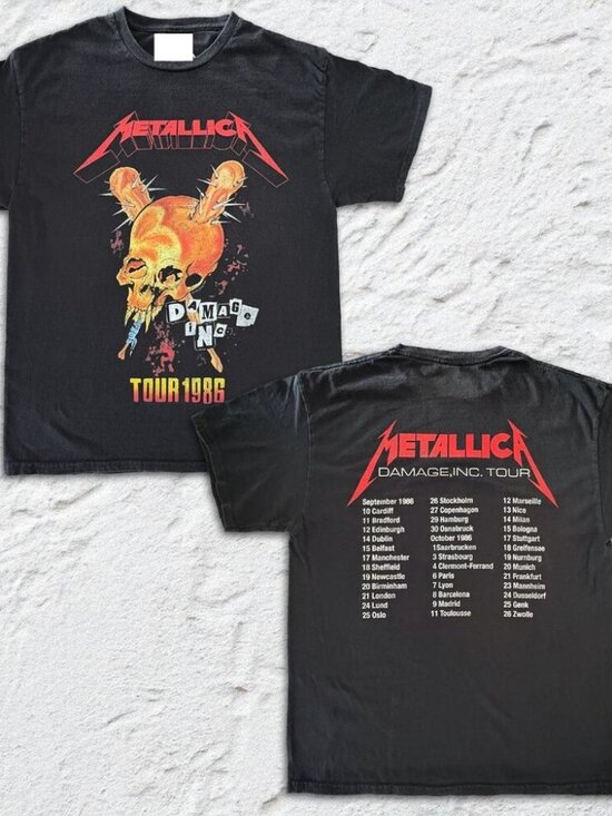 George P Other - Metallica Damage Inc Tour Vintage Style Metal Graphic Unisex T-Shirt